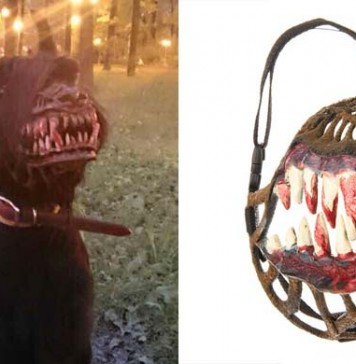 La museruola che trasforma il cane in un licantropo! Museruola Lupo mannaro werewolf