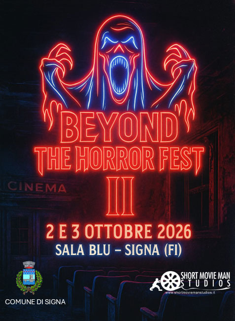 Locandina del Beyond the Horror Fest II, 2 e 3 ottobre 2026, Sala Blu di Signa